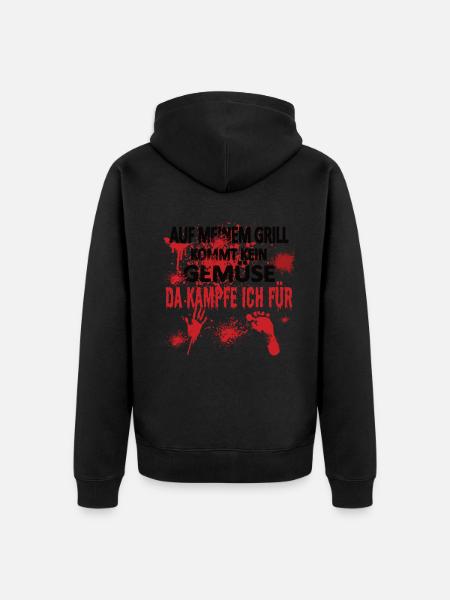 Grillen und Camper Geschenkidee - Unisex Premium Bio Zip Hoodie - 