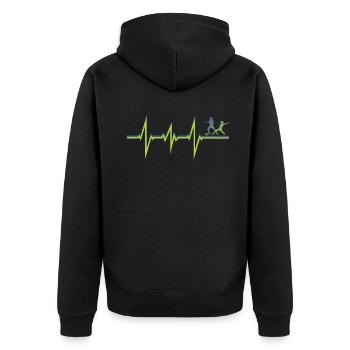 Accessoires de football Idée cadeau Fan de football - Veste à capuche bio Premium Unisexe - noir - Dos - Nico (187cm)