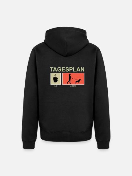 Hundezubehör Rottweiler Hundebesitzer - Unisex Premium Bio Zip Hoodie - Schwarz