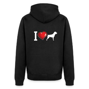 Accessoires pour chiens Rottweiler Propriétaires de chiens - Veste à capuche bio Premium Unisexe - noir - Dos - Nico (187cm)