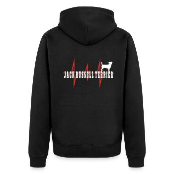 Accessoires pour chiens Terrier Propriétaires de chiens - Veste à capuche bio Premium Unisexe - noir - Dos - Nico (187cm)