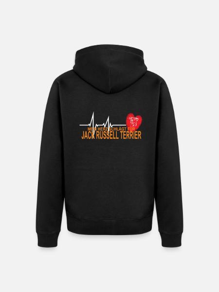 Hundezubehör Terrier Hundebesitzer - Unisex Premium Bio Zip Hoodie - Schwarz