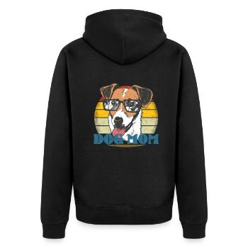 Accessoires pour chiens Terrier Propriétaires de chiens - Veste à capuche bio Premium Unisexe - noir - Dos - Nico (187cm)