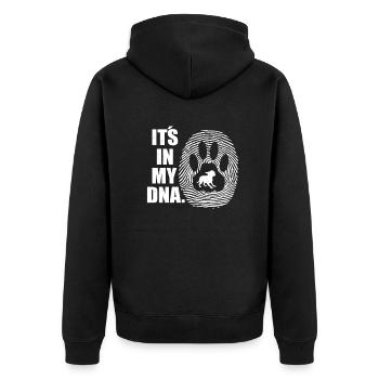 Chien Chihuahua Propriétaire de chien Gechenkidee - Veste à capuche bio Premium Unisexe - noir - Dos - Nico (187cm)