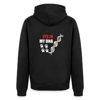 Dog Chihuahua Dog Owner Gechenkidee - Unisex Premium Organic Zip Hoodie - black - Back - Nico (187cm)