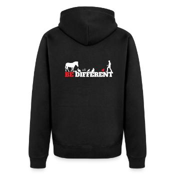 Chien Chihuahua Propriétaire de chien Gechenkidee - Veste à capuche bio Premium Unisexe - noir - Dos - Nico (187cm)