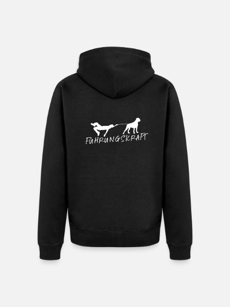 Hund Boxer Hundebesitzer Geschenkidee - Unisex Premium Bio Zip Hoodie - Schwarz