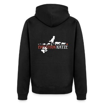Cat Friend, Cadeau d’accessoires pour chat - Veste à capuche bio Premium Unisexe - noir - Dos - Nico (187cm)