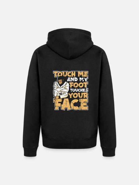 Karate Karate Fighter Martial Arts - Unisex Premium Organic Zip Hoodie - black
