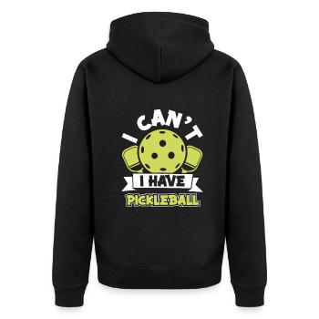 Pickleball Pickleballer Sport - Veste à capuche bio Premium Unisexe - noir - Dos - Nico (187cm)