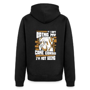 Cane Corso Chien - Veste à capuche bio Premium Unisexe - noir - Dos - Nico (187cm)
