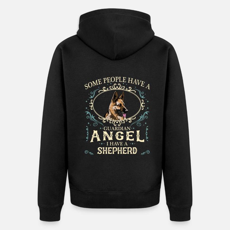 Chien de berger allemand - Veste à capuche bio Premium Unisexe - noir