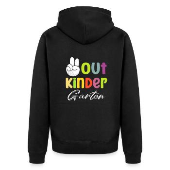 Jardin d’enfants - Veste à capuche bio Premium Unisexe - noir - Dos - Nico (187cm)