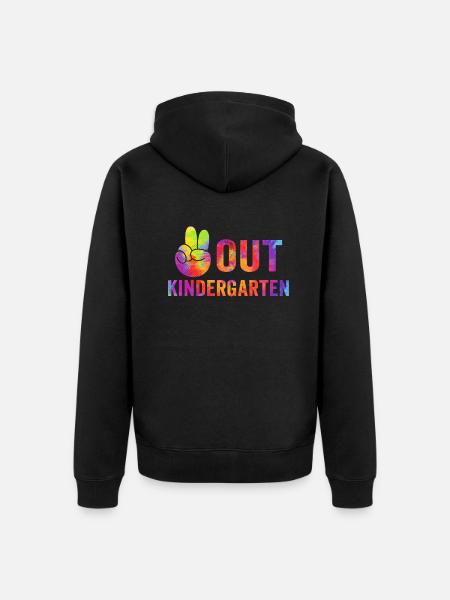 Out Kindergarten - Unisex Premium Organic Zip Hoodie - black