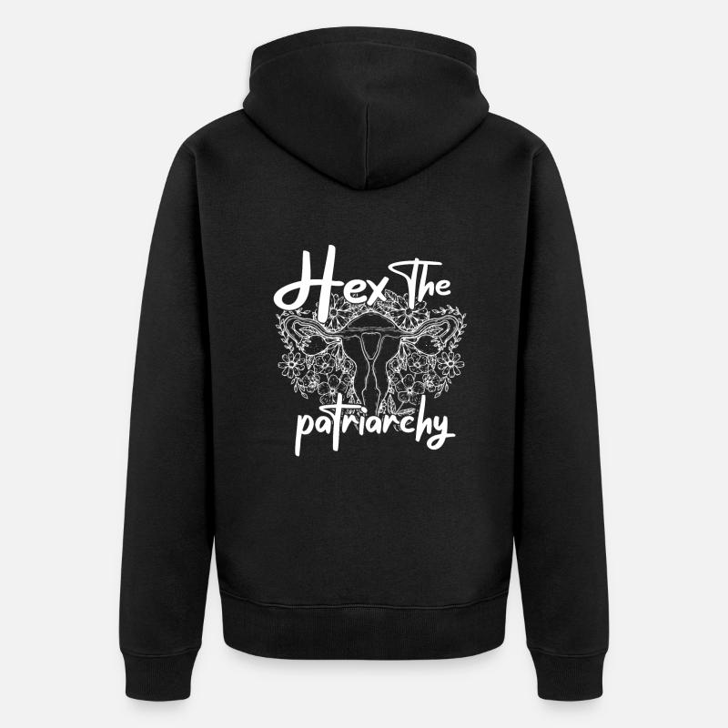 Hex The Patriarchy - Unisex Premium Bio Zip Hoodie - Schwarz
