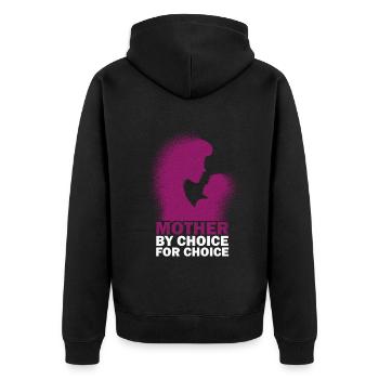 Mère par choix Pour Choix Pro Choice Féministe - Veste à capuche bio Premium Unisexe - noir - Dos - Nico (187cm)