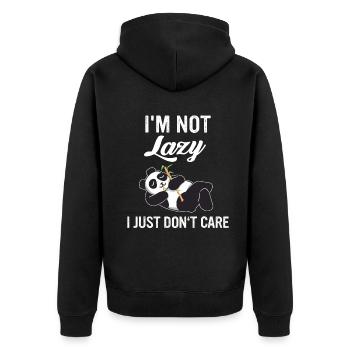 Panda Bear Panda Animal Pandas - Veste à capuche bio Premium Unisexe - noir - Dos - Nico (187cm)