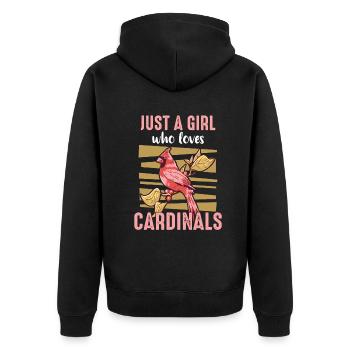 Cardinal Rouge Cardinal Vogel Cardinal Rouge - Veste à capuche bio Premium Unisexe - noir - Dos - Nico (187cm)