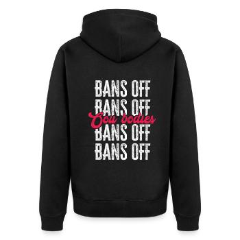Bannir nos corps protéger la liberté Choisir les femmes - Veste à capuche bio Premium Unisexe - noir - Dos - Nico (187cm)