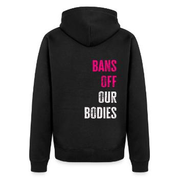 Bannir nos corps protéger la liberté Choisir les femmes - Veste à capuche bio Premium Unisexe - noir - Dos - Nico (187cm)
