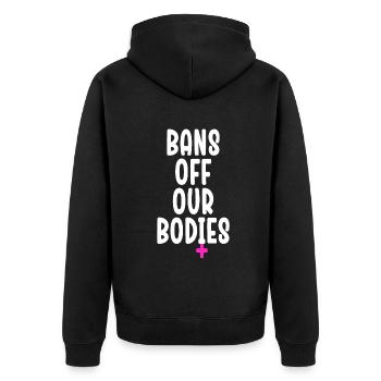 Bannir nos corps protéger la liberté Choisir les femmes - Veste à capuche bio Premium Unisexe - noir - Dos - Nico (187cm)
