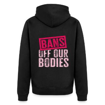 Bannir nos corps protéger la liberté Choisir les femmes - Veste à capuche bio Premium Unisexe - noir - Dos - Nico (187cm)