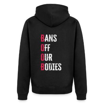 Bannir nos corps protéger la liberté Choisir les femmes - Veste à capuche bio Premium Unisexe - noir - Dos - Nico (187cm)