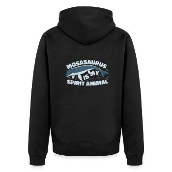 Mosasaurus Dinosaure Reptile Jurassique - Veste à capuche bio Premium Unisexe - noir - Dos - Nico (187cm)