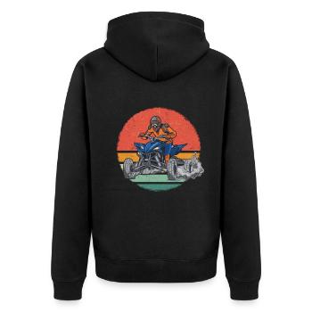 Quad Quads Quatre Roues Motorsport - Veste à capuche bio Premium Unisexe - noir - Dos - Nico (187cm)
