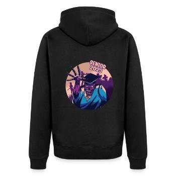 Senior 2023 Dabbing Dab de 2023 Seniors Graduation - Veste à capuche bio Premium Unisexe - noir - Dos - Nico (187cm)
