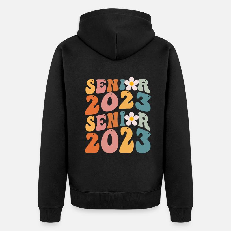 Senior 2023 - Veste à capuche bio Premium Unisexe - noir