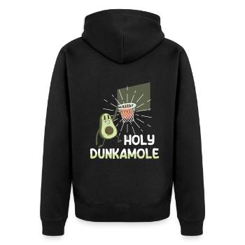 Holy Dunkamole Basketball Streetball Avocat - Veste à capuche bio Premium Unisexe - noir - Dos - Nico (187cm)