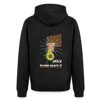 Holy Dunkamole Basketball Streetball Avocat - Veste à capuche bio Premium Unisexe - noir - Dos - Nico (187cm)