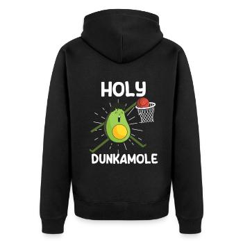 Holy Dunkamole Basketball Streetball Avocat - Veste à capuche bio Premium Unisexe - noir - Dos - Nico (187cm)