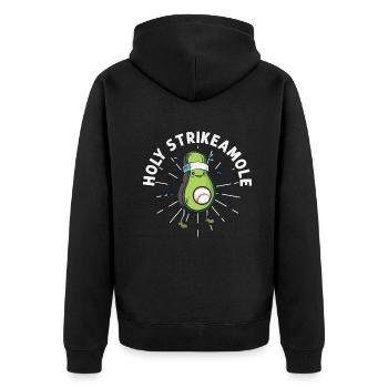 Holy Strikeamole Baseball Softball Avocat - Veste à capuche bio Premium Unisexe - noir - Dos - Nico (187cm)