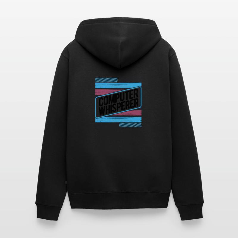 Computerflüsterer Geschenkcomputer Geschenkcomputer Unisex Premium Bio Zip Hoodie