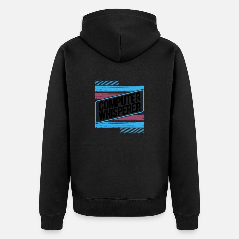 Computerflüsterer Geschenkcomputer Geschenkcomputer - Unisex Premium Bio Zip Hoodie - undefined