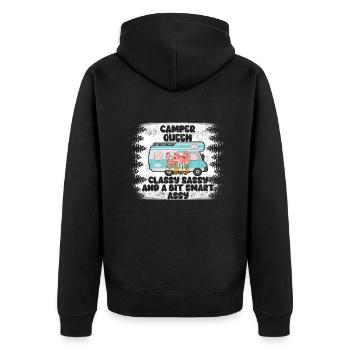 Camper Queen Chic Impertinent Et Un Peu Intelligent Assy - Veste à capuche bio Premium Unisexe - noir - Dos - Nico (187cm)