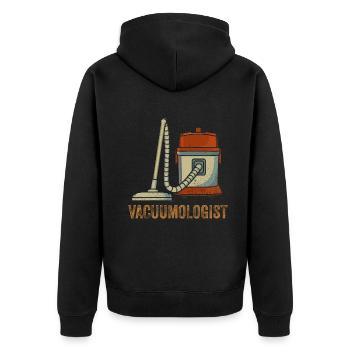 Aspirateur Vacuumlogist - Veste à capuche bio Premium Unisexe - noir - Dos - Nico (187cm)