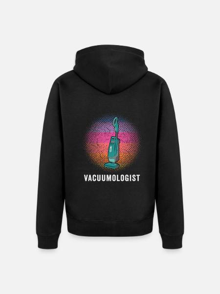 Vacuum Cleaner Vacuumlogist - Unisex Premium Organic Zip Hoodie - black
