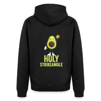 Holy Strikeamole Baseball Softball Avocat - Veste à capuche bio Premium Unisexe - noir - Dos - Nico (187cm)