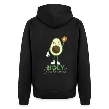 Holy Strikeamole Baseball Softball Avocat - Veste à capuche bio Premium Unisexe - noir - Dos - Nico (187cm)