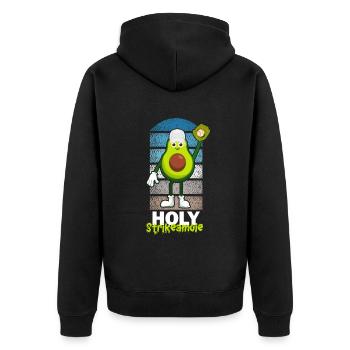 Holy Strikeamole Baseball Softball Avocat - Veste à capuche bio Premium Unisexe - noir - Dos - Nico (187cm)