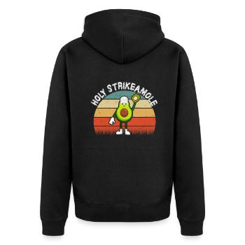 Holy Strikeamole Baseball Softball Avocat - Veste à capuche bio Premium Unisexe - noir - Dos - Nico (187cm)