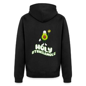 Holy Strikeamole Baseball Softball Avocat - Veste à capuche bio Premium Unisexe - noir - Dos - Nico (187cm)