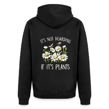 Marguerites Daisy Summer Daisies Flower Garden - Unisex Premium Organic Zip Hoodie - black - Back - Nico (187cm)