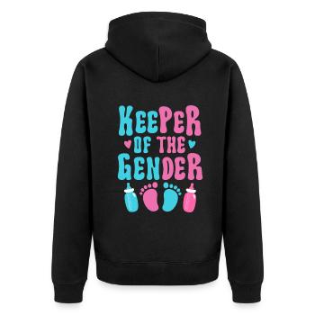 Gardien du genre - Veste à capuche bio Premium Unisexe - noir - Dos - Nico (187cm)