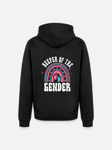 Hüter des Geschlechts - Unisex Premium Bio Zip Hoodie - Schwarz