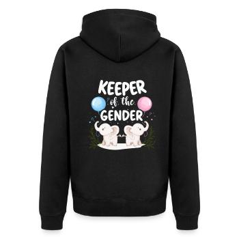 Gardien du genre - Veste à capuche bio Premium Unisexe - noir - Dos - Nico (187cm)