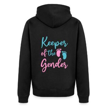 Gardien du genre - Veste à capuche bio Premium Unisexe - noir - Dos - Nico (187cm)